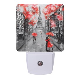 Paris Tower Romance Night Light,Night Lights Plug into Wall with Dusk to Dawn Sensor,Lamp for Bedroom Bathroom Hallway Nightlight for Women Girls