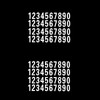 80Pcs 1inch Reflective Mailbox Number Sticker Decal Adhesive Reflective Address