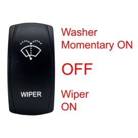OZ-USA Windshield Wiper Washer On/Off/On Rocker Switch 4-PIN for UTV Polaris RZR Can-Am