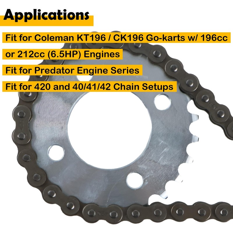 Etersec 420 Chain Sprocket Kit 25T Rear & 10T Front