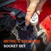 COMOWARE Socket Sets Metric & Standard/Ratchet Set, Mechanic Tools Set