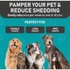 Pet Grooming Brush, Double-Sided Deshedding Tool, Undercoat Rake for Dogs