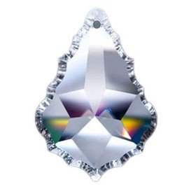 Asfour Pendaloque Crystals, #911 Lead Crystal Prisms, 50mm Geometric Prisms, Chandelier Parts - 1 Hole (1)