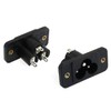E-outstanding C6 Panel Mount Plug Adapter 2PCS 3Pins 250V 10A