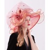 Z&X Women's Organza Church Fascinator Hair Clip Bridal Wedding Tea