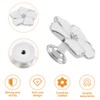 MOROBOR 4pcs Petal Drawer Knobs, Creative Cabinet Drawer Pulls Silver