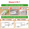 Outside Mounted Blinds Curtain Rod Bracket (Only Fit for 1.3-2