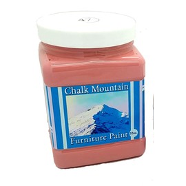 Chalk Mountain Brushes Quality Chalk Furniture Paint. Zero VOC and Low Odor. 54 Beachy and Earthy Colors. (32oz #47 Red Rock)