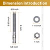 Horiznext 5/8 Concrete Anchors, Galvanized Carbon Steel Wedge Anchors with