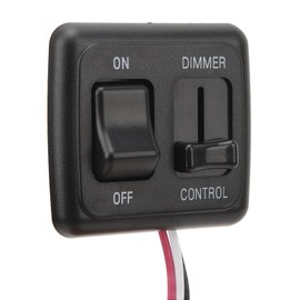 12V Dimmer Switch, Toggle Switch with DC High Side Dimmer Control, Rv Light Switch for Dimmable LED, Halogen, Compatible with RVs, Auto,Travel Trailers, Marine