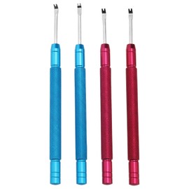 EMSea 4 Pcs Watch Hands Lever Watch Needle Metal Lifting Removal Tool Watchmaker Removing Repair Tool for Home Watch Repair (Red and Blue)