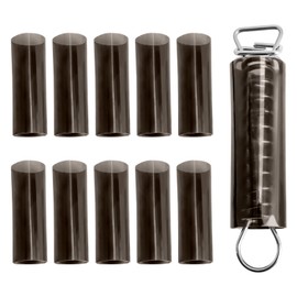 Belleone Pool Cover Springs, Pool Protective Cover Springs for Winter Swimming Pool- Stainless Steel Springs with Stopper D Ring and Pool Cover Spring Sleeves, 10 Pack