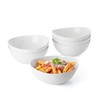 Sweese 28 oz Large White Porcelain Bowls - Set of