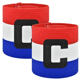 JAWUZ Pack of 2 Football Captain's Armband for Children, Elastic, for Boys, Men and Girls, Many Sports (France), a