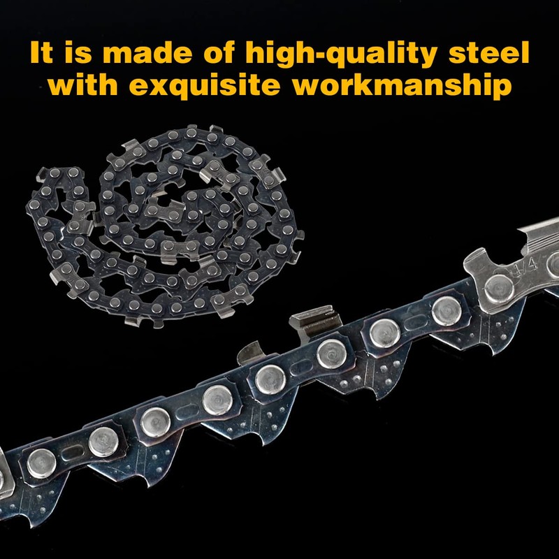 5 Pieces 6 Inch Mini Chainsaw Chain With 2 Pcs