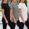 SUNBS Womens 3 Pack T-Shirts Short Sleeve Summer Tops Fashion
