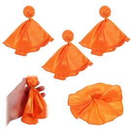 Ai-OUMLEEF Football Referee Flag, 4pcs Football Penalty Flag Professional Referee Training Linesman Soccer Polyester Cloth (Orange)