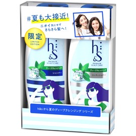 h&s summer limited deep cleansing pump shampoo 370ml conditioner 370g
