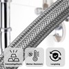 AWM stainless steel flex hose 1/2, 3/4, 1 Inch reinforced