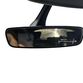 You are Enough Car Stickers for Women Rear View Mirror Decal Car Decals for Vehicles Car Window Decal Stickers for Laptop Car Mirror Decal Rear View Mirror Accessories 2Pcs