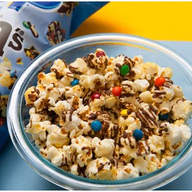 M&M's Minis Candy Coated Popcorn, Made with Real M&M's Minis Candy, Drizzled with Chocolate, NON-GMO, 5.25oz
