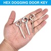 PATIKIL 1/8" Standard Hex Dogging Key, 6 Pack Solid Steel