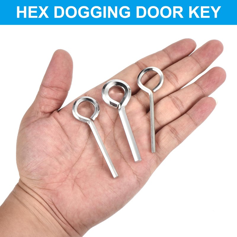 PATIKIL 1/8" Standard Hex Dogging Key, 6 Pack Solid Steel
