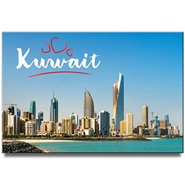 Kuwait Fridge Magnet Persian Gulf Travel Souvenir Al Hamra Tower