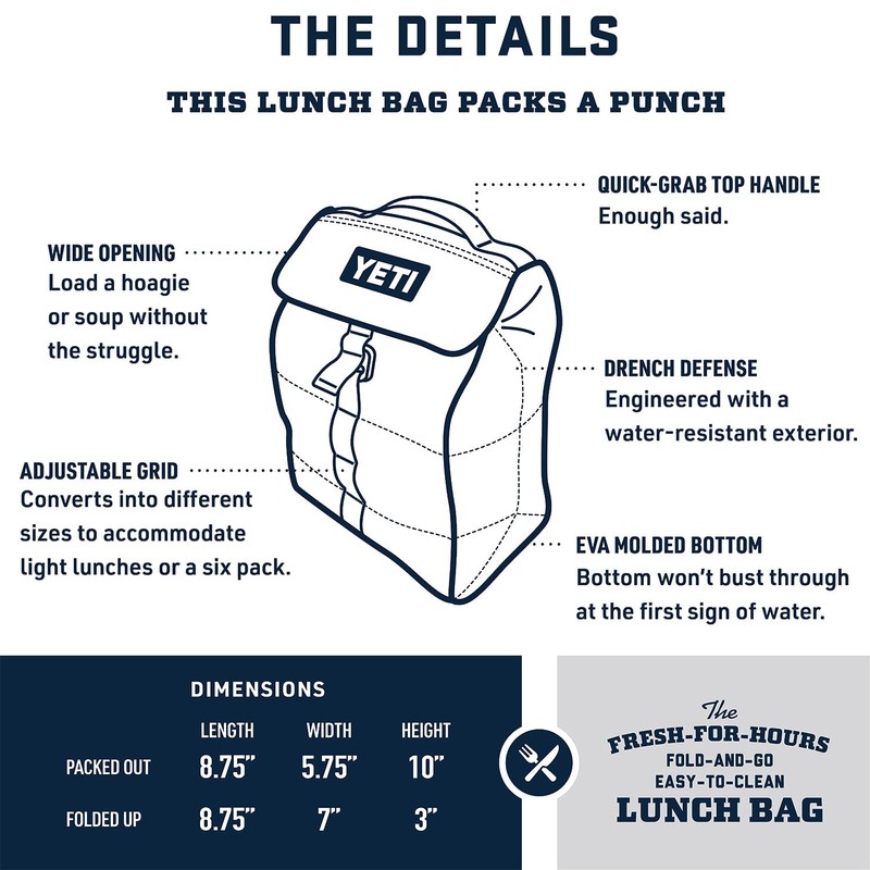 YETI Daytrip Packable Lunch Bag, Firefly Yellow