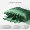 Larlary Silk Cushion Cover 40 x 80 cm, Green, 90%