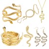 YBMYCM 6PCS Gold Snake Jewelry Set,Snake Ring Adjustable Snake Choker
