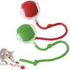 Chewie Ball, Juguete Interactivo para Gatos, Rojo+Verde