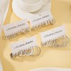 24 Pairs Chunky Silver Hoop Earrings Set for Women, Hypoallergenic