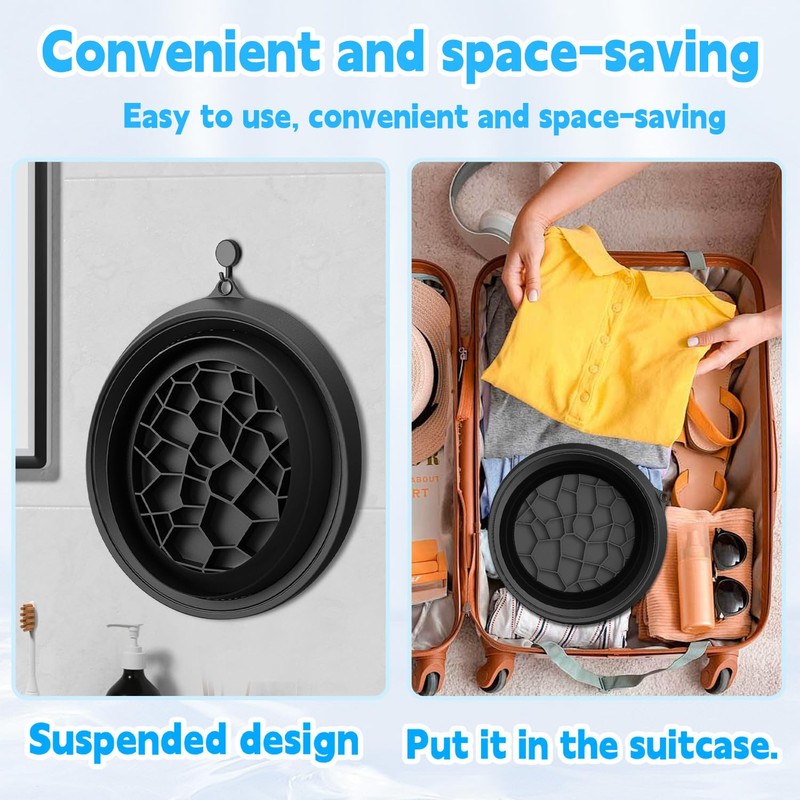 SogYupk Face Bowl for Ice with Built Foldable, Durable Silicone