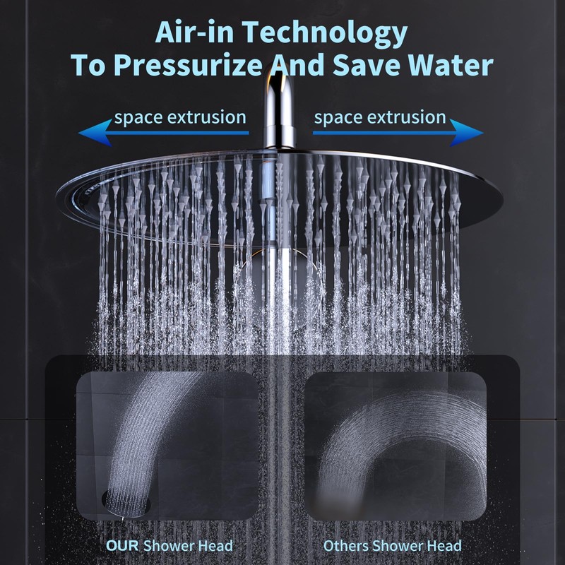 Shower Head Rain Shower 8 Inch Round Rain Shower Head