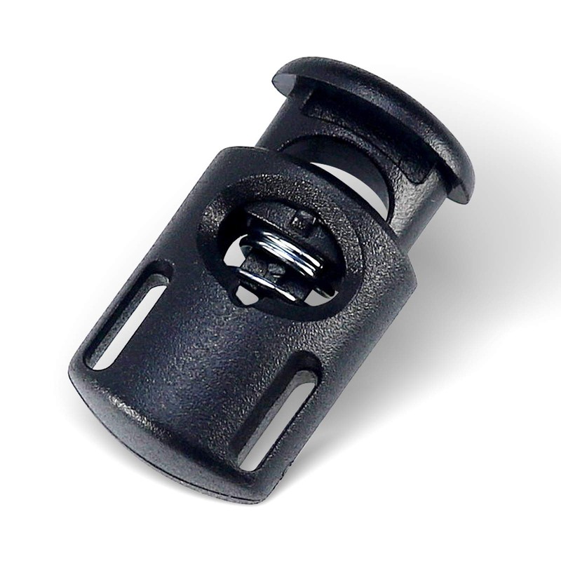 lingzaling Spring Cord Stoppers Single Hole Cord Lock Barrel Shape
