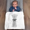 Azeeda 'Spaghetti Pasta with Ribbon' Cotton Baby Blanket/Shawl (BY00040581)