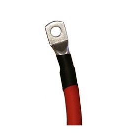 8 AWG calibre 8 rojo individual 1 pie con terminales de 3/8 pulgadas, cables inversores de batería PowerFlex de cobre puro para energía solar, RV, automóvil, automóvil marino, barco