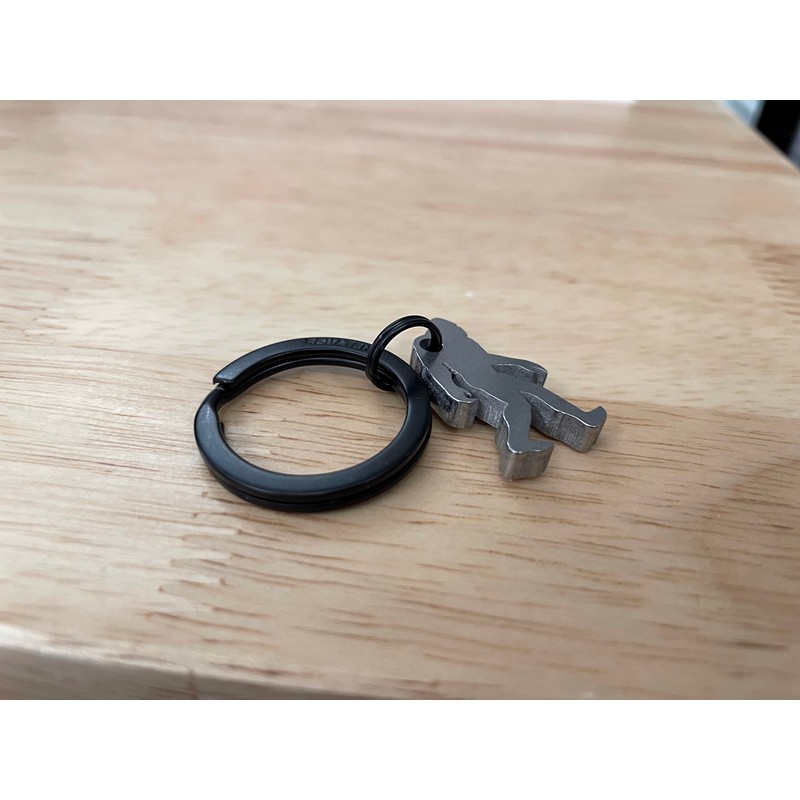 SQUATCH METALWORKS Microsquatch Bigfoot Keychain Charm Bottle Opener, Sasquatch Gift