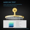 OFFO Extra Large Shower Arm Flange Bright Gold 3.5" in
