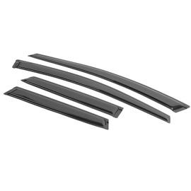 Window Visor Compatible with 2008-2012 Mazda CX-7, Window Visor Car Rain Window Shade Visor Dark Smoke 4PC Acrylic by IKON MOTORSPORTS, 2009 2010 2011