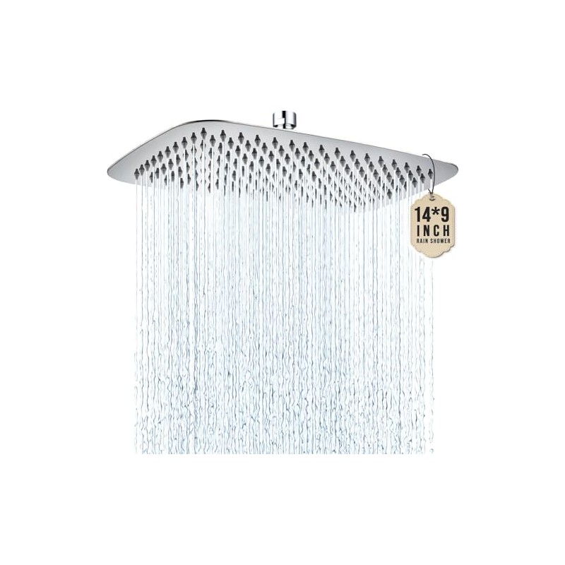 G-Promise - Cabezal de ducha de lluvia extragrande de metal