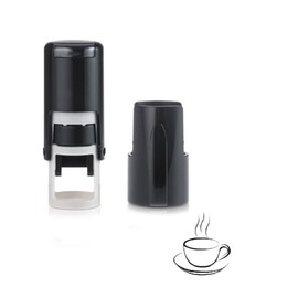Coffee Cup Stamp – Loyalty Card Stamper - Self Inking Black Ink - Approx. 11mm