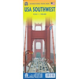 USA SouthWest Travel Reference Map