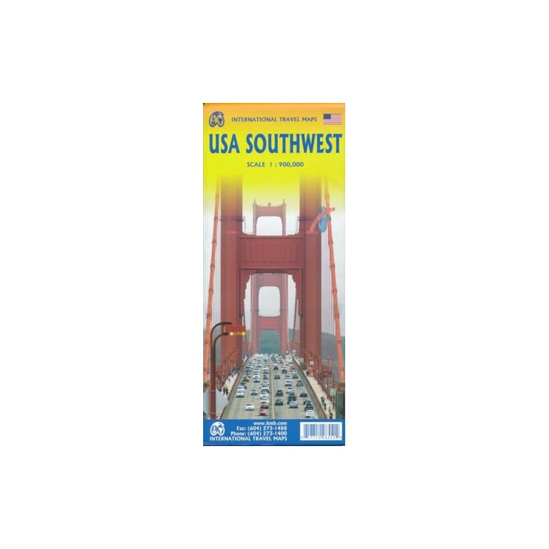 USA SouthWest Travel Reference Map