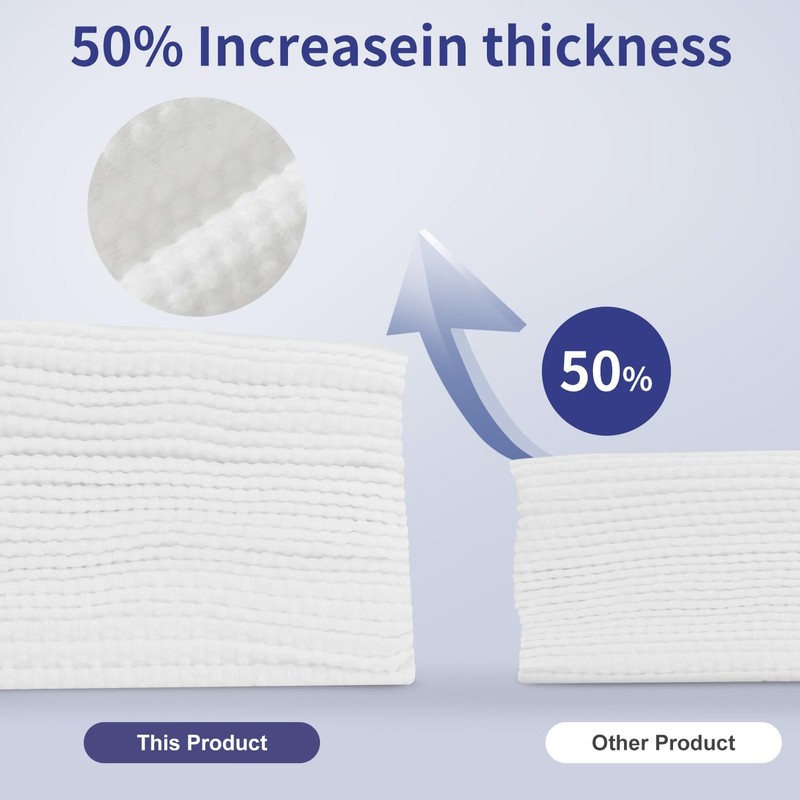 Cotton Face Towels, Extra Thick Soft Dry Wipes for Cleansing,