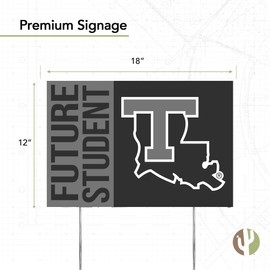 Desert Cactus Louisiana Tech University Bulldogs 12x18" Graduate Graduation Celebration Yard Sign Graduates Outdoor Lawn Display with Stakes (Grad Sign 4)