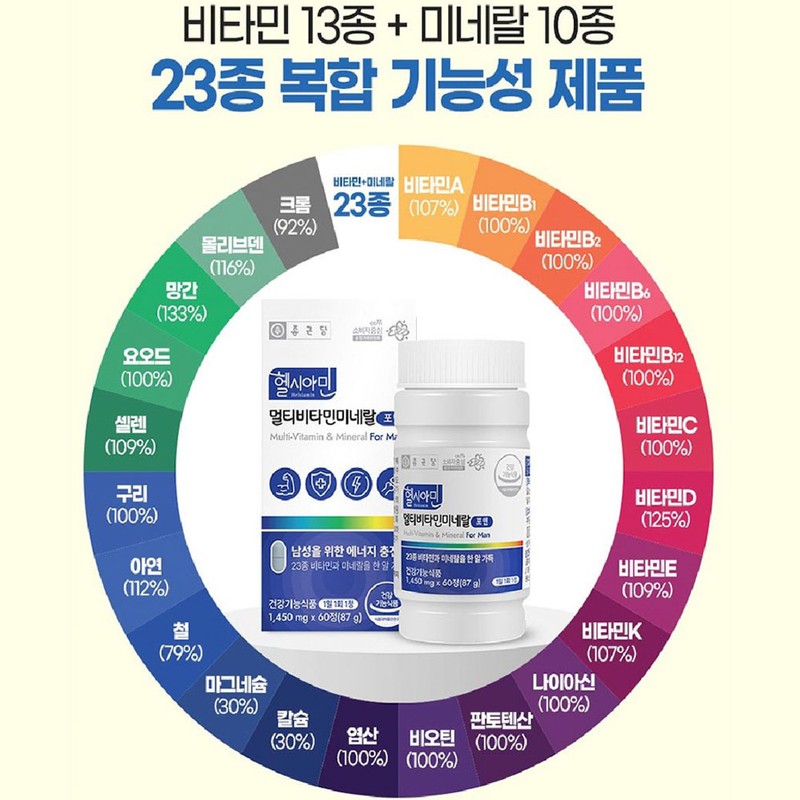 Chong Kun Dang Iodine Multivitamin For Men Men’s Multivitamin Approximately