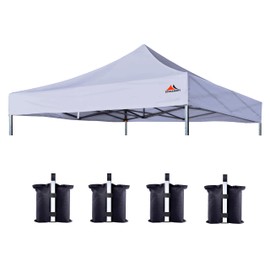 SCOCANOPY Commercial 10x10 Canopy Replacement Canopy Top,Canopy Cover ONLY (Light Gray)