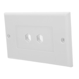 Outanaya Speaker Wall Plate with Dual Banana Binding Posts Easy to Install Home Theater Connector for and Commercial Spaces